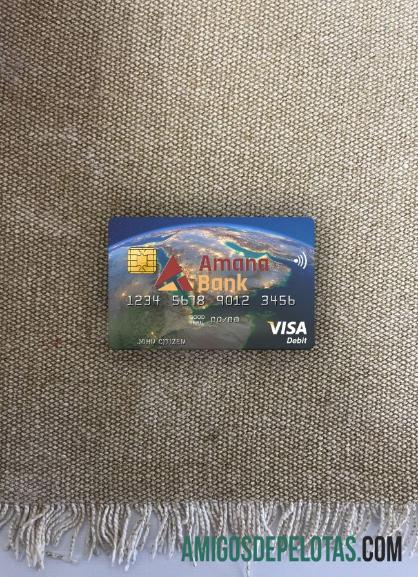 Somália Amana Bank Visa Cartão de Débito Photolook Front baixar para verificação